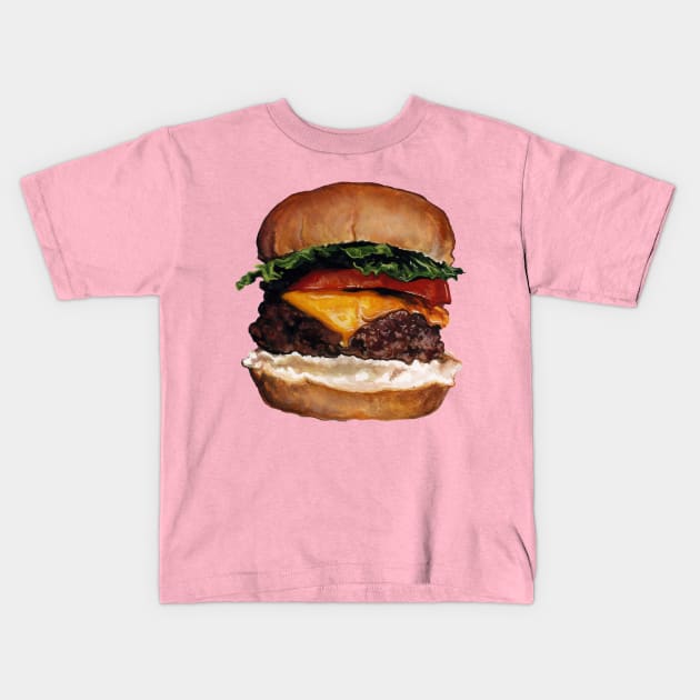 Cheeseburger Kids T-Shirt by KellyGilleran